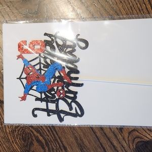 Spiderman 6 birthday cake topper
